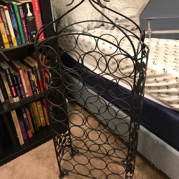 Wrought Iron Wine Rack - Picture 3 of 3